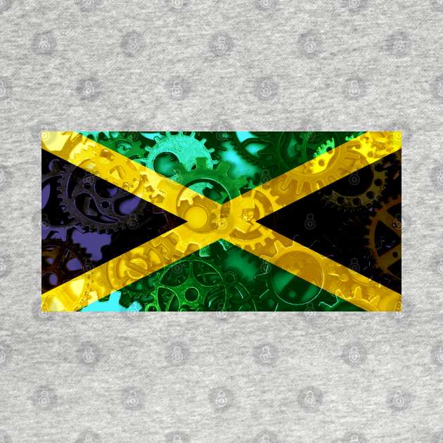 Flag of Jamaica - Gears by DrPen